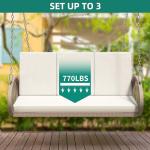 YITAHOME 3-Seater Outdoor Porch Swing Chair