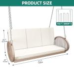 YITAHOME 3-Seater Outdoor Porch Swing Chair
