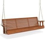 VINGLI Heavy Duty 5 FT Wooden Porch Swing