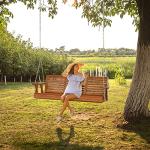 VINGLI Heavy Duty 5 FT Wooden Porch Swing