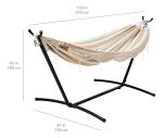 Amazon Basics Double Hammock with Steel Stand