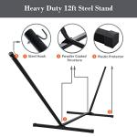 SUNCREAT Double Hammock with Stand for Two