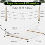 ANAGOO Double Hammock for Two - Handwoven Cotton
