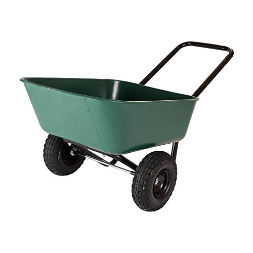 Garden Star Dual-Wheel Wheelbarrow/Garden Cart