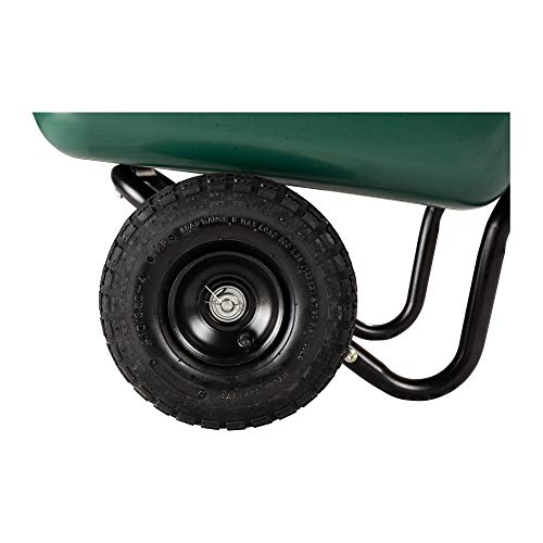 Garden Star Dual-Wheel Wheelbarrow/Garden Cart