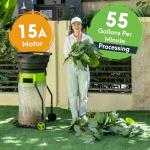 GreenSweep XL Bladeless Leaf Shredder & Mulcher