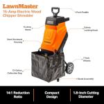 LawnMaster FD1503 Electric Wood Chipper Shredder