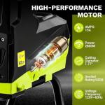 15-Amp Electric Wood Chipper Shredder with Bag