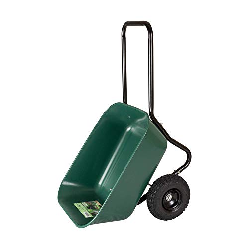 Garden Star Dual-Wheel Wheelbarrow/Garden Cart