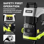 15-Amp Electric Wood Chipper Shredder with Bag