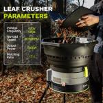 DEKOPRO 13-Amp Electric Leaf Mulcher/Shredder