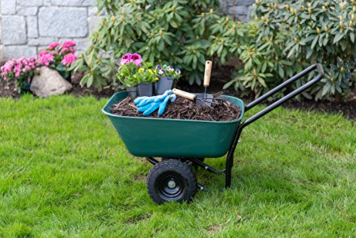 Garden Star Dual-Wheel Wheelbarrow/Garden Cart