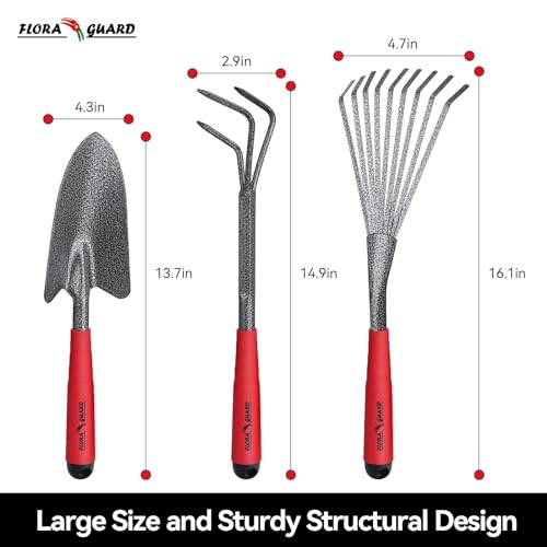 6-Piece FLORA GUARD Heavy-Duty Garden Tool Set
