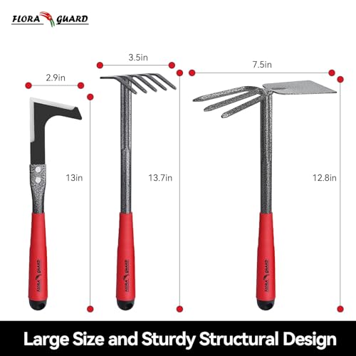6-Piece FLORA GUARD Heavy-Duty Garden Tool Set