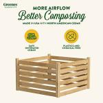 Greenes 48" Cedar Wood Composter - 309 Gallons