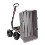 Gorilla Carts Heavy Duty Poly Garden Wheelbarrow Cart
