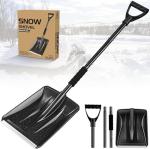 Lightweight Aluminum Snow Shovel - Adjustable & Portable