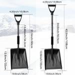 Lightweight Aluminum Snow Shovel - Adjustable & Portable