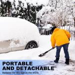 Lightweight Aluminum Snow Shovel - Adjustable & Portable