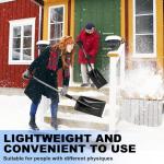 Lightweight Aluminum Snow Shovel - Adjustable & Portable
