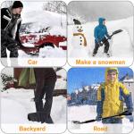 Lightweight Aluminum Snow Shovel - Adjustable & Portable