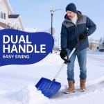 Lightweight Ergonomic Snow Shovel with Dual Handles