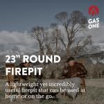 GasOne 23" Outdoor Wood Burning Fire Pit