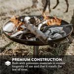 GasOne 23" Outdoor Wood Burning Fire Pit