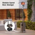 Sweetcrispy 48,000 BTU Propane Patio Heater with Wheels