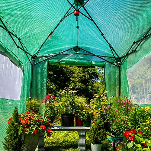 EAGLE PEAK 8x6 Portable Walk-in Greenhouse, Zippered Doors