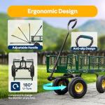 VIVOHOME Heavy Duty 880 Lbs Folding Utility Wagon