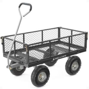 800 Pound Capacity Heavy Duty Steel Mesh Utility Cart