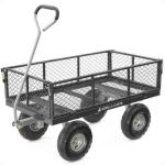 800 Pound Capacity Heavy Duty Steel Mesh Utility Cart