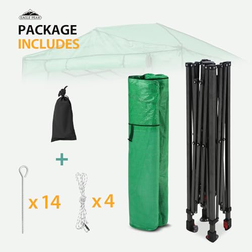EAGLE PEAK 8x6 Portable Walk-in Greenhouse, Zippered Doors
