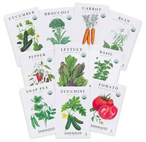 Organic Vegetable Seeds Variety Pack (10 Seeds)