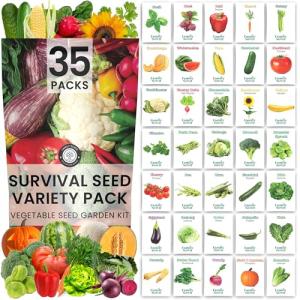 35 Vegetable Seed Packets for Survival Gardening