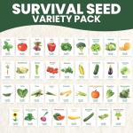 35 Vegetable Seed Packets for Survival Gardening