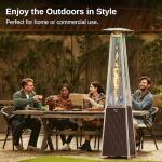 EAST OAK 48,000 BTU Pyramid Patio Heater