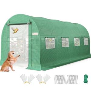 Large Walk-in Greenhouse with Galvanized Steel Frame & Windows