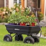 Gorilla Carts Poly Garden Dump Cart, 600 lb Capacity