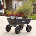Gorilla Carts Poly Garden Dump Cart, 600 lb Capacity