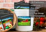 20,000+ Survival Seed Kit for Home Garden