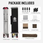 CROWN SHADES 13x13 Pop Up Gazebo Tent