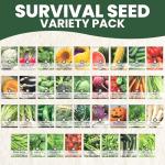 35 Vegetable Seed Packets for Survival Gardening