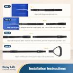 Yocada 55-Inch Snow Shovel with D-Grip Handle