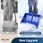 Yocada 55-Inch Snow Shovel with D-Grip Handle