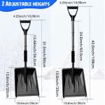 41-Inch D-Handle Snow Shovel for Driveway