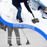 41-Inch D-Handle Snow Shovel for Driveway