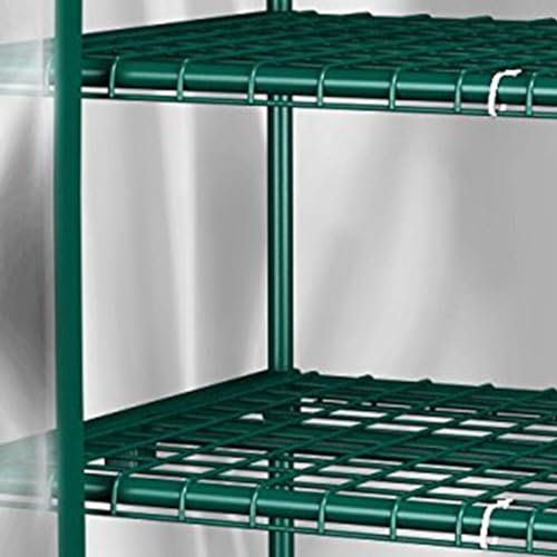 Portable 4 Tier Mini Greenhouse with Locking Wheels