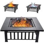 EcoNook 32" Square Outdoor Fire Pit Table